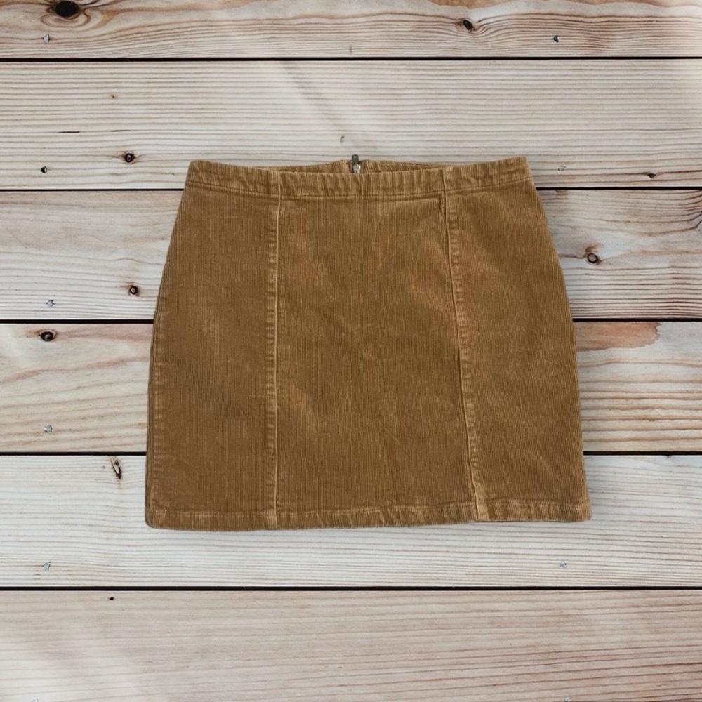 Corduroy mini skirt